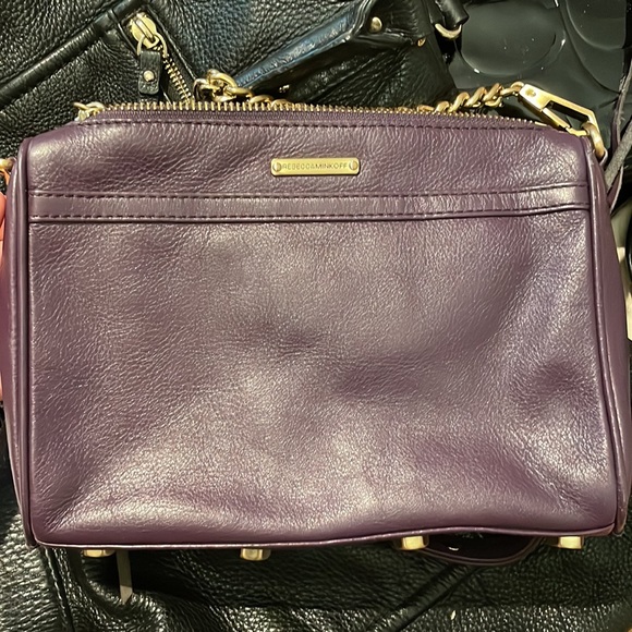 Rebecca Minkoff deep purple and gold mini MAC bag - Picture 5 of 10
